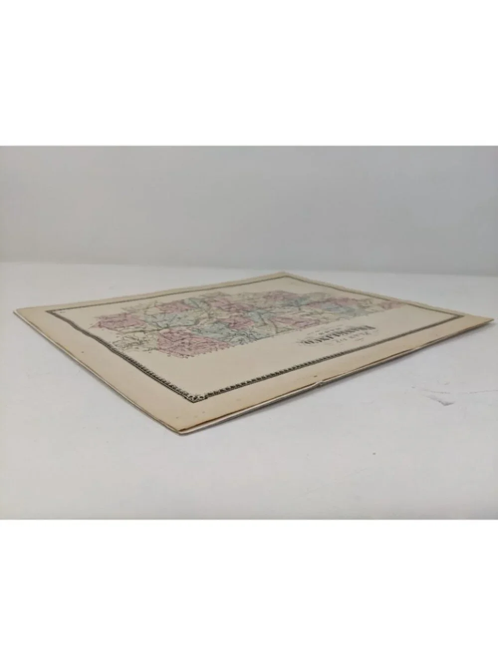 Antique Vintage 1871 Northfield, MA Franklin County Atlas Frederick Beers